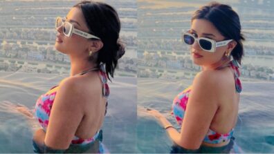 Avneet Kaur is quintessential sensuous mermaid in swimwear, shares snap from Aura Skypool in Dubai