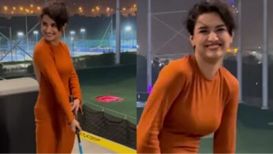 Avneet Kaur tries playing golf, see hilarious blooper moment