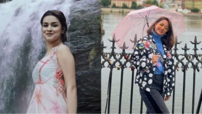 Avneet Kaur wants to enjoy beauty of waterfall in mountain, Hina Khan says, “remembering baarish in Prague”