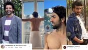 Ayushmann Khurrana does iconic ‘Sawaariya’ pose, goes shirtless, Kartik Aaryan comments ‘Mere kamre mein’