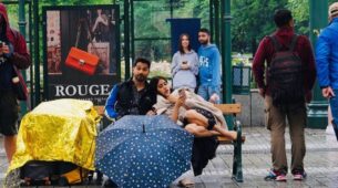 Bawaal: Janhvi Kapoor and Varun Dhawan go ‘comfy cosy’ in between takes, see pics