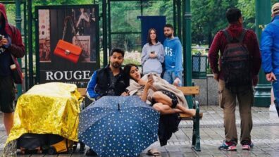 Bawaal: Janhvi Kapoor and Varun Dhawan go ‘comfy cosy’ in between takes, see pics