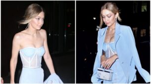 Blue Corset Outfit By Gigi Hadid That Is Absolute Love: Yay Or Nay?