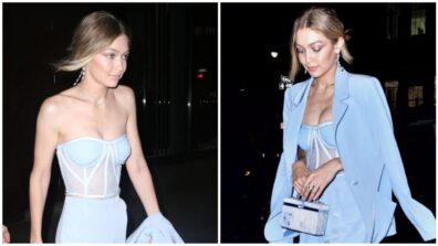 Blue Corset Outfit By Gigi Hadid That Is Absolute Love: Yay Or Nay?