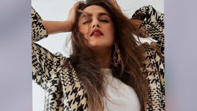 Bomber Alert: Huma S Qureshi rocks  the white cutout ensemble with retro jacket