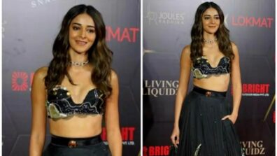 Brighten Up Your Ethnic Look In A Chic Black Lehenga Like Ananya Panday