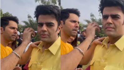 BTS Throwback: When Varun Dhawan trimmed Maniesh Paul’s sideburns on Jug Jugg Jeeyo sets