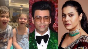 Cutest things on Earth,” says Kajol to Karan Johar’s kids as they sing Kesariya from Brahmastra, see video