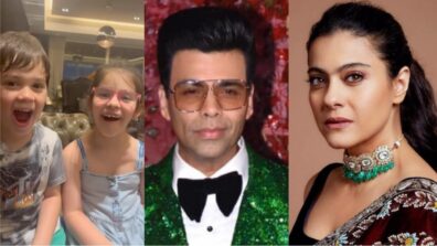 Cutest things on Earth,” says Kajol to Karan Johar’s kids as they sing Kesariya from Brahmastra, see video