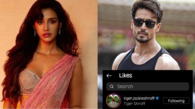 Disha Patani is a ‘sight to behold’ in pink transparent saree, Tiger Shroff loves it