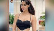 Disha Patani is slaying like a sensuous damsel, looks irresistible in black plunging neckline crop top
