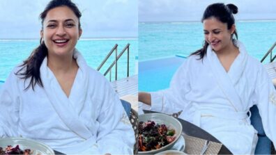 Divyanka Tripathi can’t stop enjoying delicious food in Maldives, shares cute snap