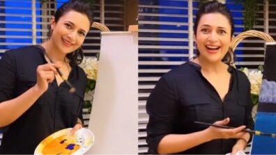 Divyanka Tripathi is in a mood to do romantic paintings, asks, “should I flirt…?”