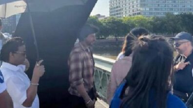 Dunki: Shah Rukh Khan shoots for Rajkumar Hirani’s next at London’s Waterloo bridge, pic goes viral