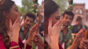 Ek bohot hi dangerous accident: Surbhi Chandna threatens Arjun Bijlani on camera, see viral video