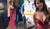 Ek Villain Returns Promotion: Disha Patani Stuck In Mumbai Rains, Looks Glamorous In Red Bodycon Sequinned Gown