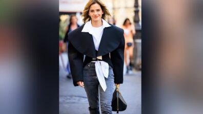 Emma Watson Was Spotted Wearing Skinny Jeans To Couture Fashion Week? SEE PICS