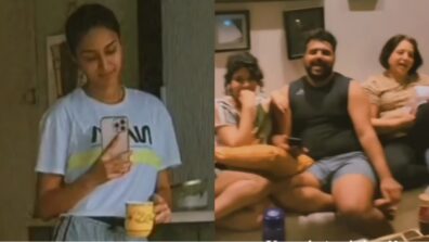 Erica Fernandes is happy to see her family, pokes fun saying ‘Kaun hai ye log?’