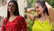 Ethnic Beauties: Divyanka Tripathi oozes like fire in floral red top, Anushka Sen keeps it sensuous in yellow kurta
