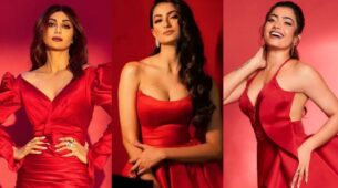 Fashion Alert; Rashmika Mandanna, Shilpa Shetty, And Palak Tiwari look gorgeous in Red Outfits