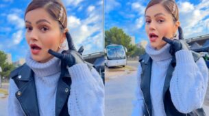 Fashion Diva: Rubina Dilaik keeps it sassy-bossy in leather black jacket and pants, take cues