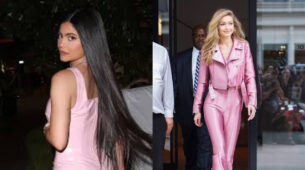 Fashion Face-off: Gigi Hadid Vs Kylie Jenner: Who Was Your Dream Girl In A Pink Leather Outfit?
