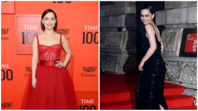 From Gorgeous Red To Stunning Black: 2 Of The Most Stunning Outfits Worn By Emilia Clarke On The Red Carpet