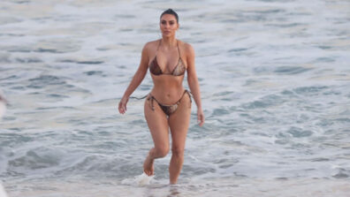 Have You Checked Kim Kardashian’s Latest Metallic Swim Collection Yet? Check Here