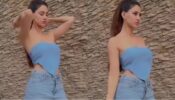 Haye Garmi: Disha Patani slays in strapless crop top and denim shorts, warns someone to not break ‘her soul’