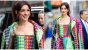 Here’s A Rainbow Jumpsuit Worn By Anne Hathaway, Take A Look 