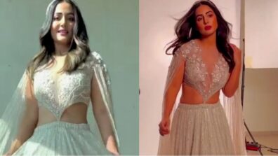 Hina Khan is fashion ‘Cherub’ in this embellished white cutout lehenga