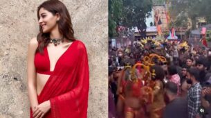 “Hyderabad! You have my whole heart”, says Ananya Panday as she gets showered with love at Liger trailer launch