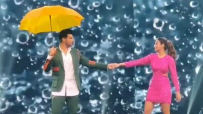 Jasmin Bhasin dances with Karan Kundrra on the sets of the dance reality show Dance Deewane Junior, Check Out