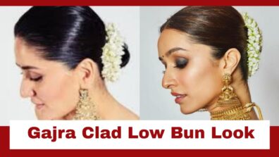 Kareena Kapoor-Shraddha Kapoor Inspired Ways To Ace Gajra-Clad Low Bun: Check