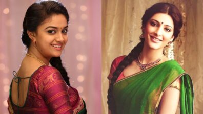 Keerthy Suresh And Shruti Haasan Flaunt Green Sarees: Are You Inspired To Go Green Like These Beauties?