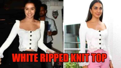 Kiara Advani Or Shraddha Kapoor: Which Bollywood Babe Slayed Better In White Ripped Knit Top? Vote