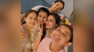 KKK 12’s Kanika Mann returns to India, gets received with flowers and cakes by TMKOC actress Palak Sindhwani and her brother