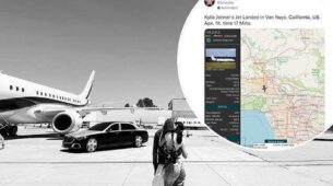 Kylie Jenner and Travis Scott labelled as ‘climate criminals’ after posting photo of private jets