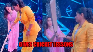 Legendary woman cricketer Mithali Raj gives cricket lessons to Nora Fatehi, watch unseen video