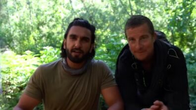 LOL: Ranveer Singh is in love with Bear Grylls, gives him a cute kiss on cheeks