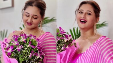 Love is in the air: Rashami Desai receives flower bouquet, romantic moment gets her smiling