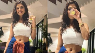 Malavika Mohanan flaunts gorgeous midriff, gives Indo-Western fashion an interesting twist