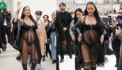 Maternity Vibes From Rihanna: Spotted In Black Bikini Dress