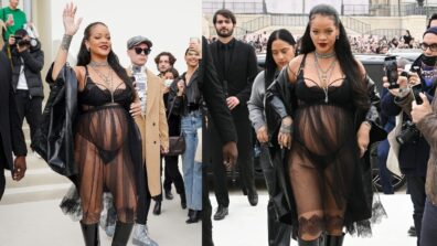 Maternity Vibes From Rihanna: Spotted In Black Bikini Dress