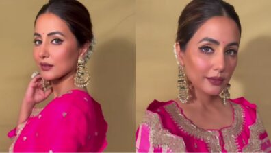 Meri Jaan: Hina Khan is an irresistible beauty in pink ethnic outfit, fans love long jhumkas