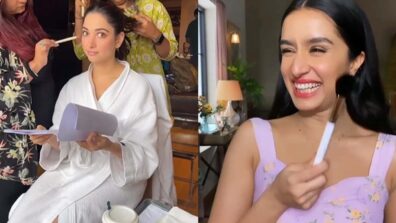 Monday Wali Feeling: Tamannaah Bhatia and Shraddha Kapoor are back to their ‘business’, getting makeup done