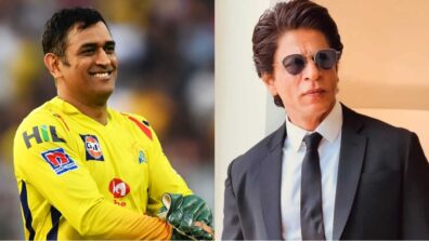 Ms. Dhoni, a true fan of Shah Rukh Khan, gets excited on seeing him in a match