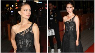 Natalie Portman’s Black One-Shoulder Ensemble Is Worth Checking Out