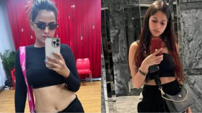 Nia Sharma and Jannat Zubair Rahmani flaunt curvaceous midriffs in black outfit, check out