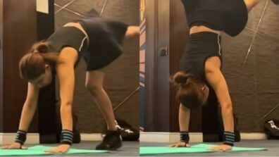 Nia Sharma takes the ‘without the wall’ challenge, stuns everyone with her fitness level